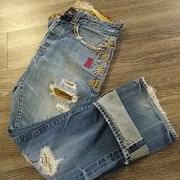 Size 10 Vintage China Jeans with Selvadge - Picture 5 of 6